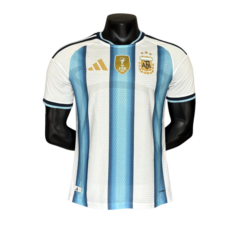 CAMISA VERSÃO JOGADOR DA ARGENTINA 26/27 BRANCO E AZUL