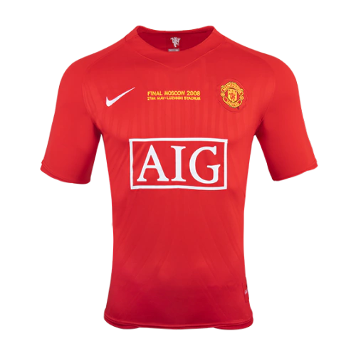 CAMISA RETRÔ DO MANCHESTER UNITED 07/08 VERMELHO