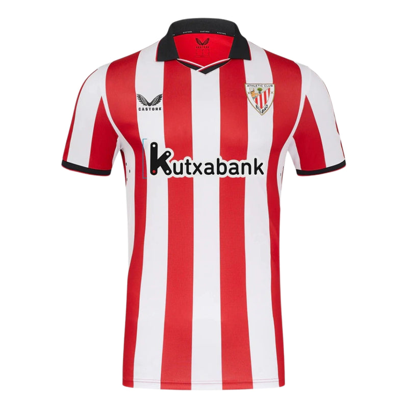 CAMISA DO ATHETIC BILBAO 25/26 VERMELHO E BRANCO