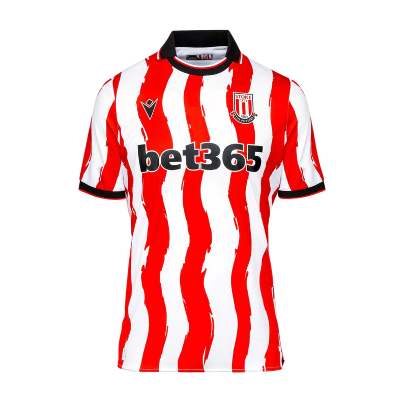 CAMISA DO STOKE CITY 25/26 BRANCO E VERMELHO
