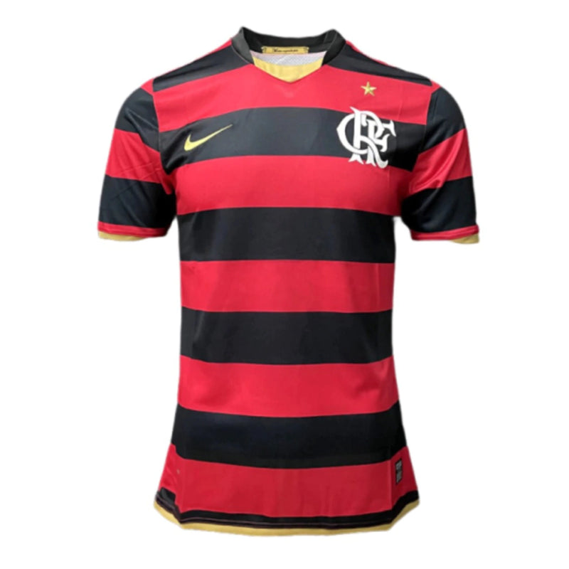 CAMISA RETRÔ DO FLAMENGO 08/09 VERMELHO E PRETO