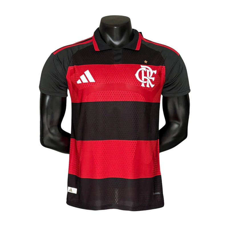 CAMISA VERSÃO JOGADOR DO FLAMENGO 26/27 VERMELHO E PRETO