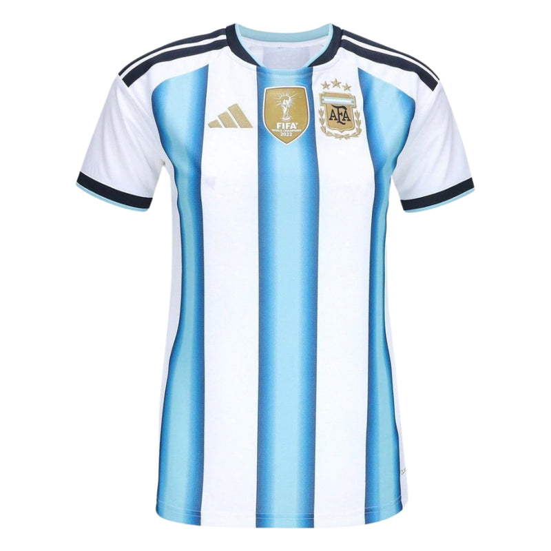 CAMISA FEMININA DA ARGENTINA 26/27 BRANCO E AZUL