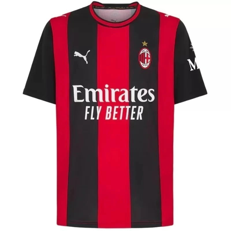 CAMISA DO MILAN 26/27 PRETO E VERMELHO
