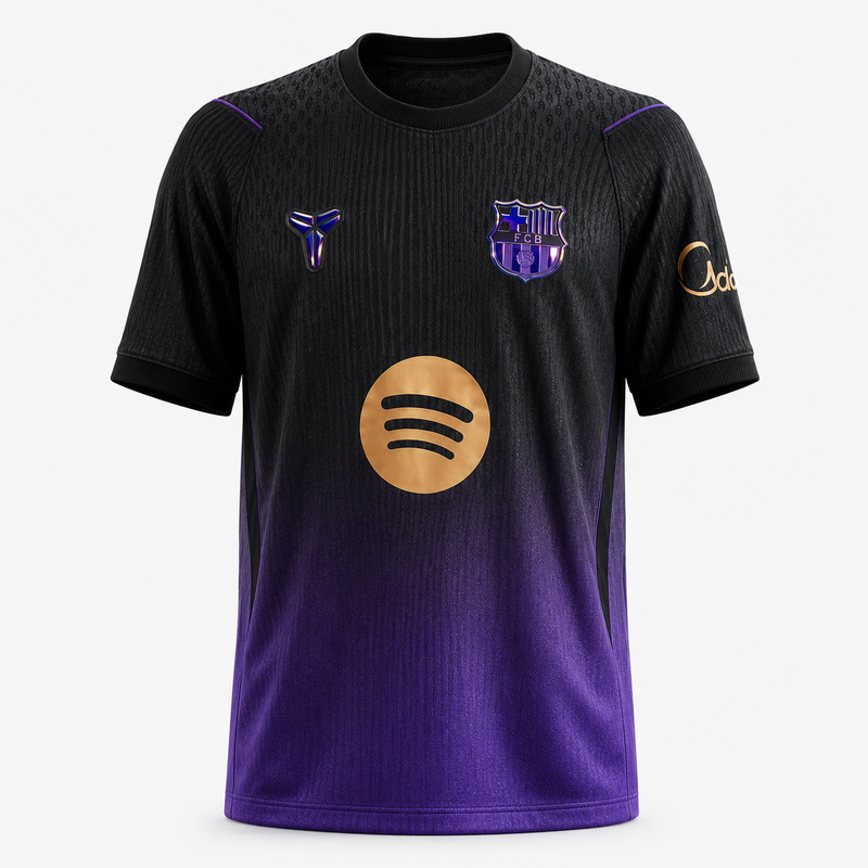 CAMISA DO BARCELONA 26/27 ROXO E PRETO